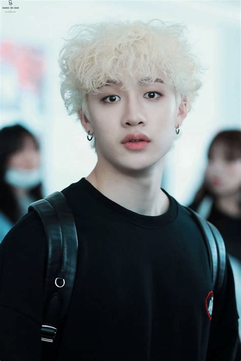That changes when you take a closer look. . Bang chan hairstyle